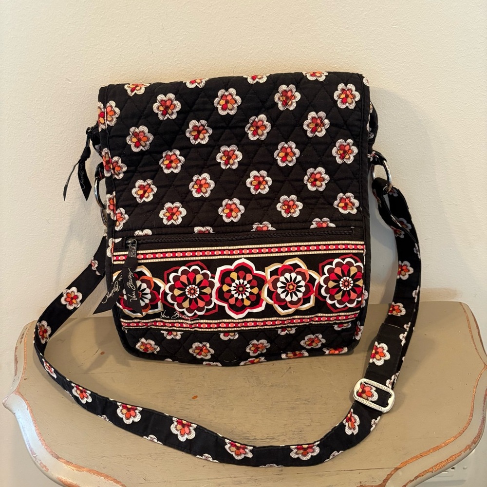 Vera Bradley Floral Satchel Crossbody Bag